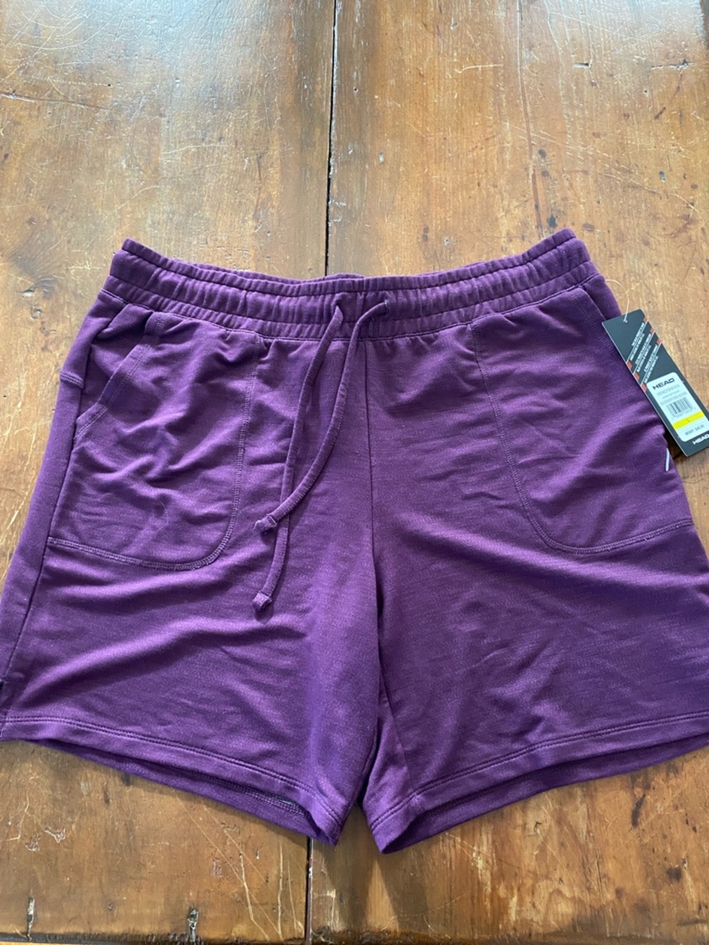 Women's Drawstring Knit Shorts in Blackberry Wine Heather